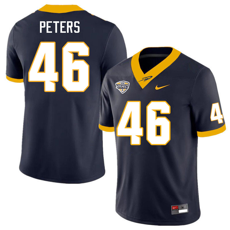 Toledo Rockets #46 Jeremiah Peters College Football Jerseys Stitched Sale-Navy